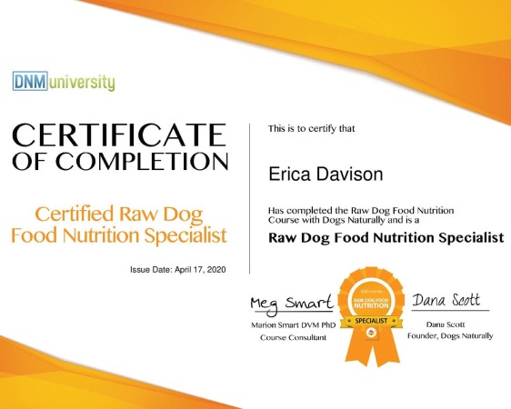 Raw Dog Food Nutrition Specialist